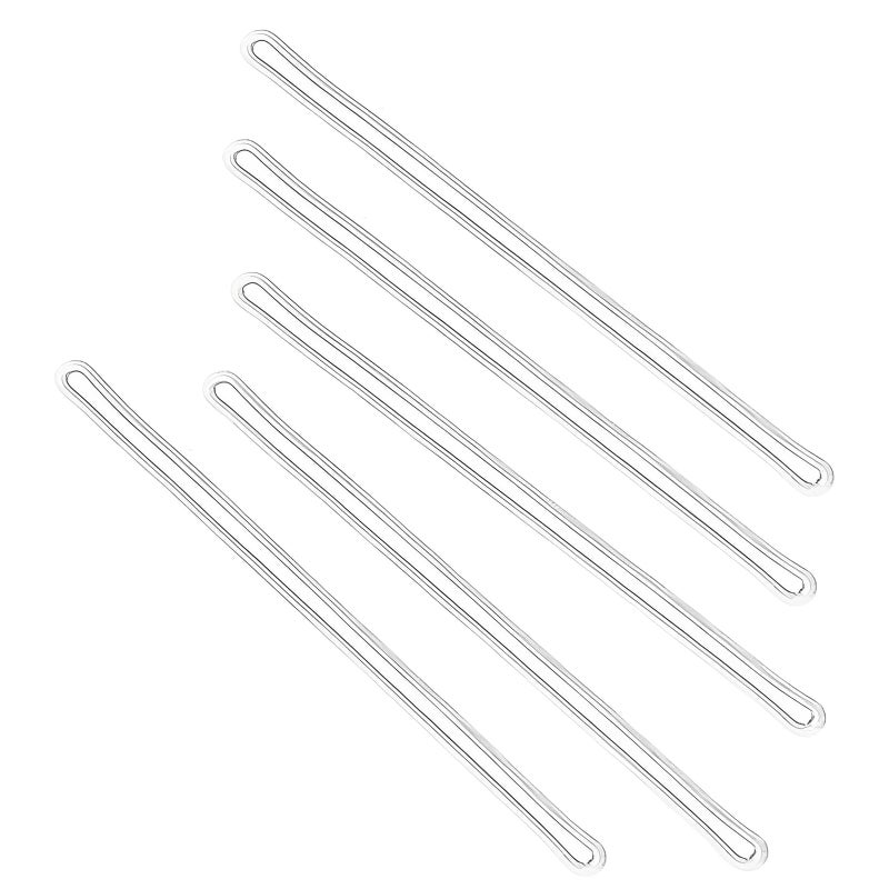 GYBest Best 100-Pack 6'' Clear Plastic Luggage Tag Loops - Image 1